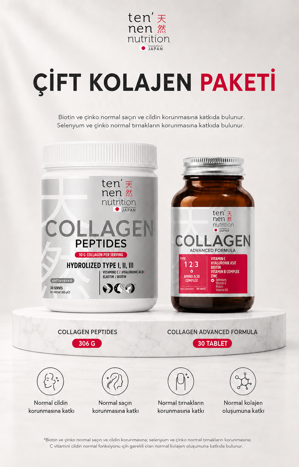 Çift Kolajen Paketi (Toz Kolajen + Kolajen Tablet)