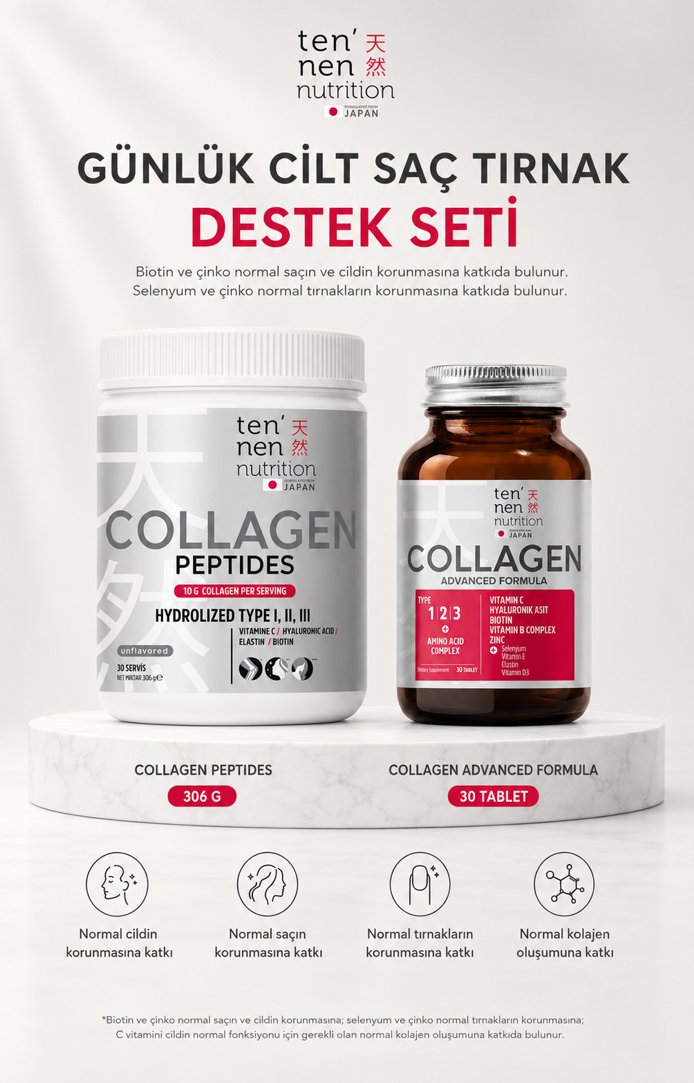 Günlük Destek Seti 2 (Toz Kolajen + Kolajen Tablet)